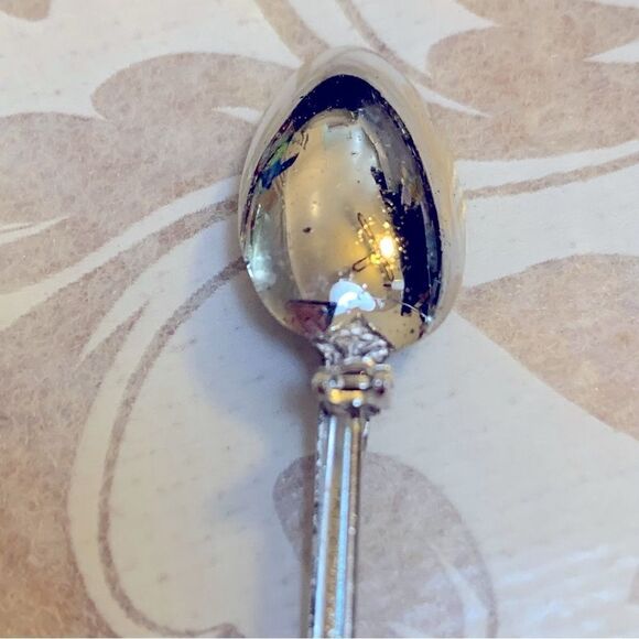 Mini Silver Spoon Brooch Pin 2.75” has Patent 2066969 on the back Gorgeous - Picture 3 of 8